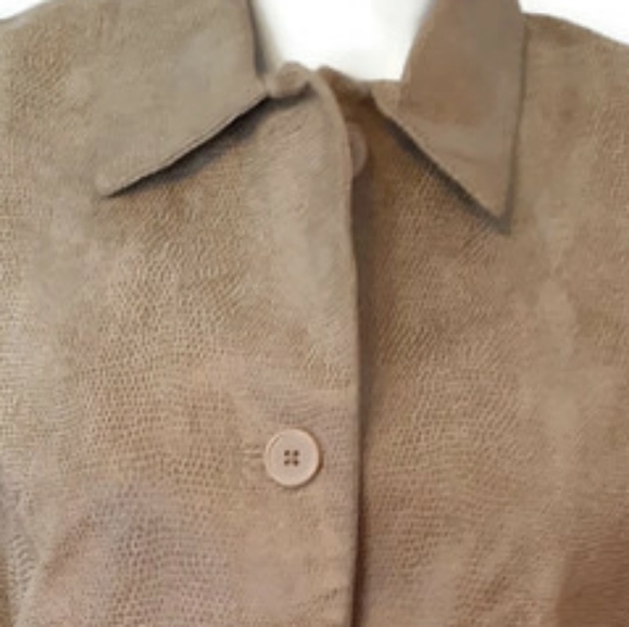 Mossimo Tan Leather Jacket Size Large - Picture 2 of 3